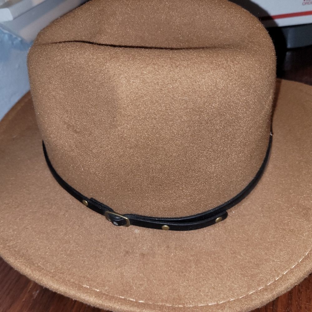 Stylish Brown Fedora Hat - Picture 4 of 5